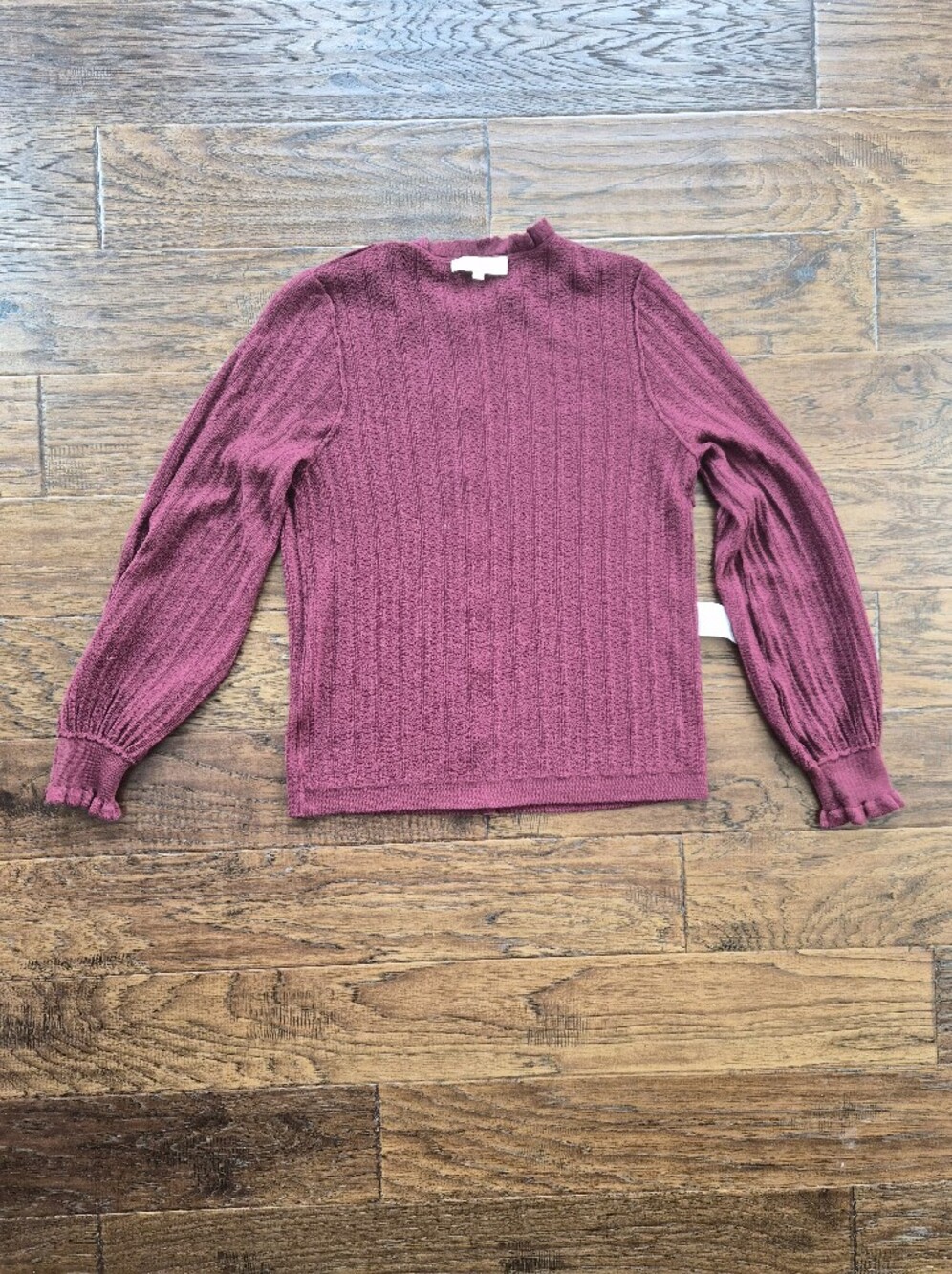 [Sezane] NWOT Louis Cardigan In Burgundy, Size M, 100% Merino Wool - Picture 10 of 11